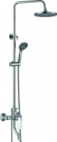 Тропическая душевая система Rush, со смесителем  для ванны, пов. излив, хром (ST4235-11)